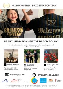 Read more about the article Miasto Gdańsk i UNICEF wspiera STARTY młodych zawodników W MISTRZOSTWACH POLSKI