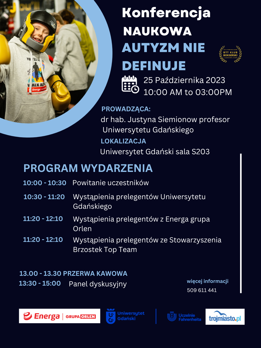 You are currently viewing Konferencja „Autyzm nie definiuje” #Energa