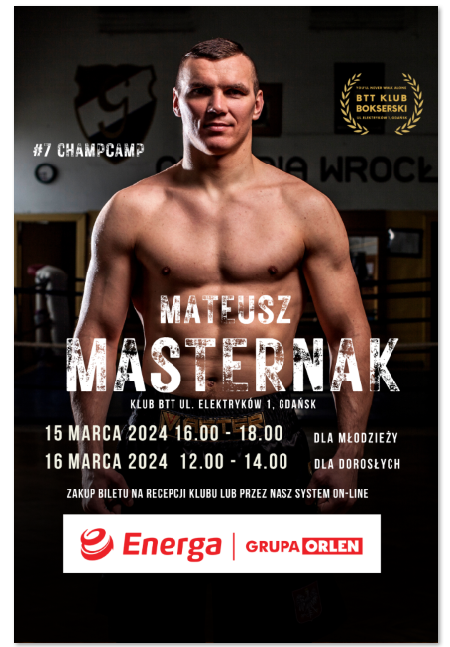 You are currently viewing Mateusz Masternak gwiazdą kolejnego seminarium ChampCamp 7